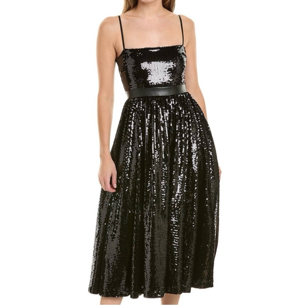 Elegant Black Sequin Dress